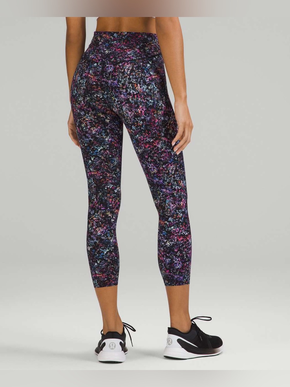 Lululemon Base Pace High-Rise Running Crop 23" Floral Spray size 14 $88 msrp